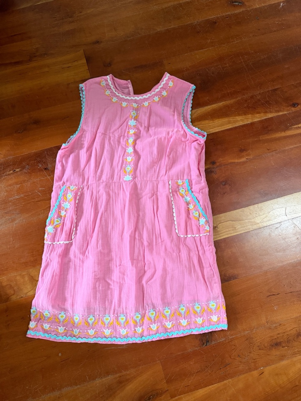 Simply Southern Pink Romantic Cottage Lace Lined Boho Dress. 
Medium